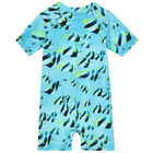 Younger Boys Blue Fish Protective Suit, 1, hi-res
