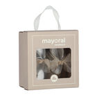 Baby Girls Gold Bow Pre Walker Shoes, 2, hi-res