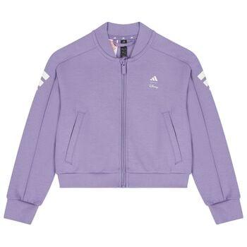 Girls Purple Minnie Mouse Disney Zip Up Top