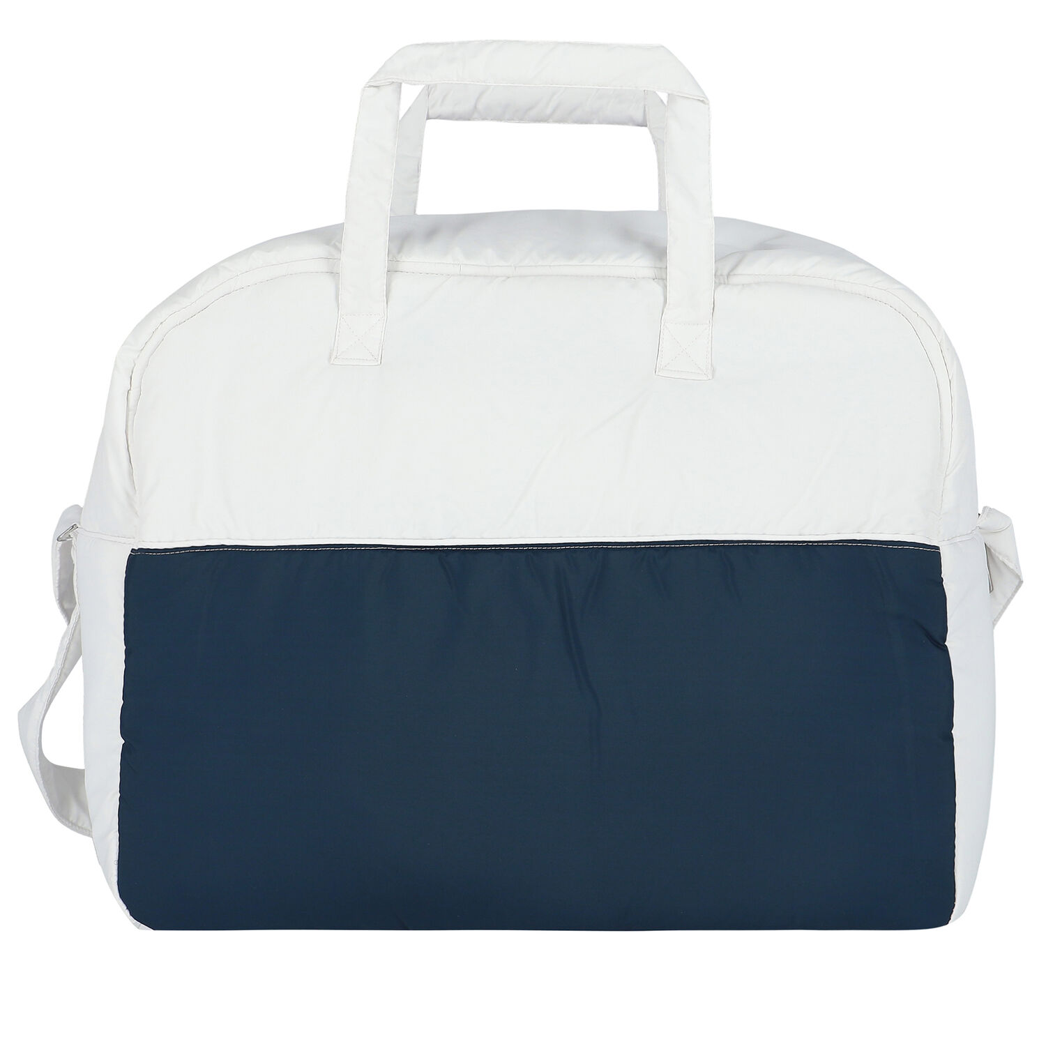 White & Navy Logo Baby Changing Bag, 1, hi-res