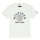 Boys White Logo T-Shirt, 3, hi-res
