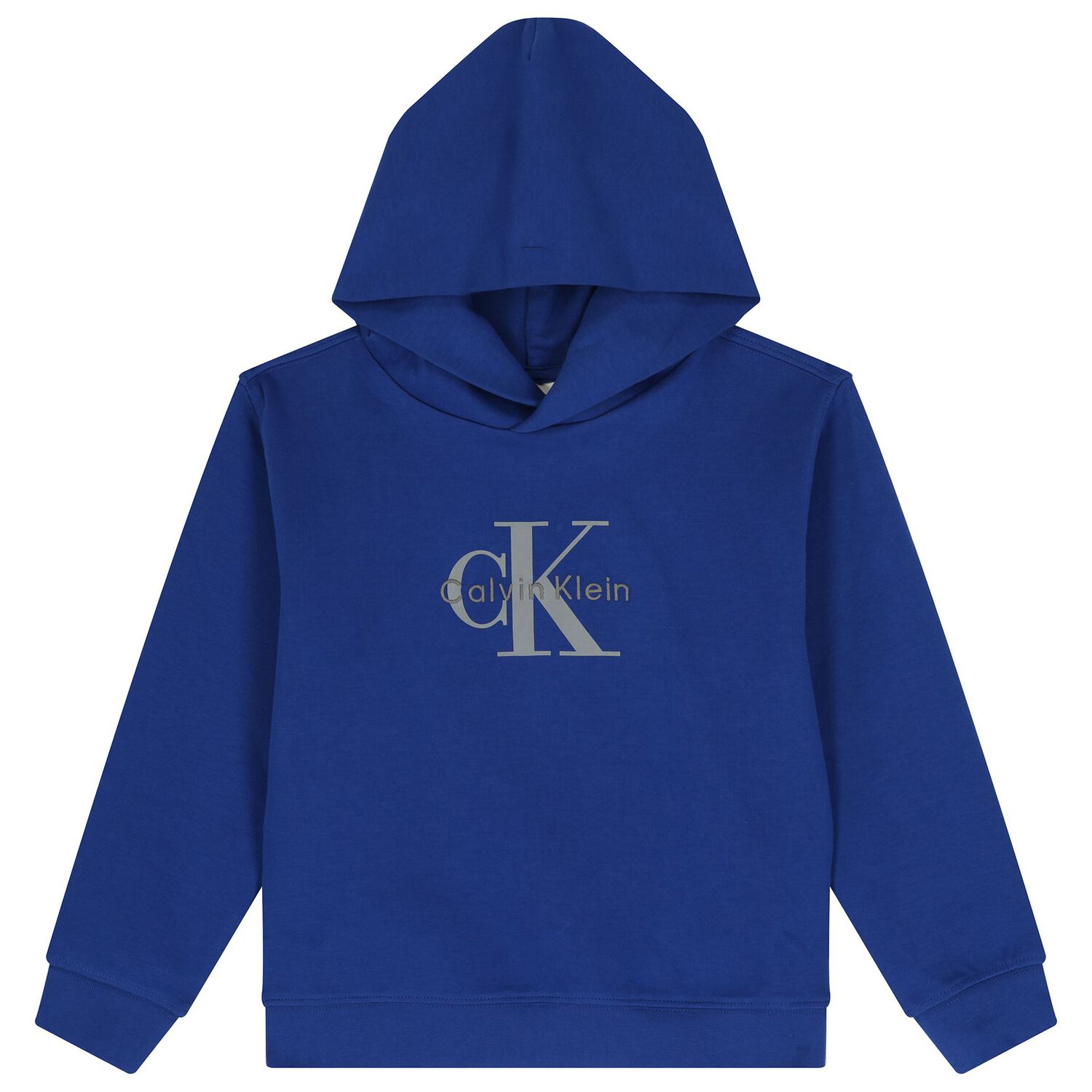 Boys Blue Logo Hooded Top, 1, hi-res