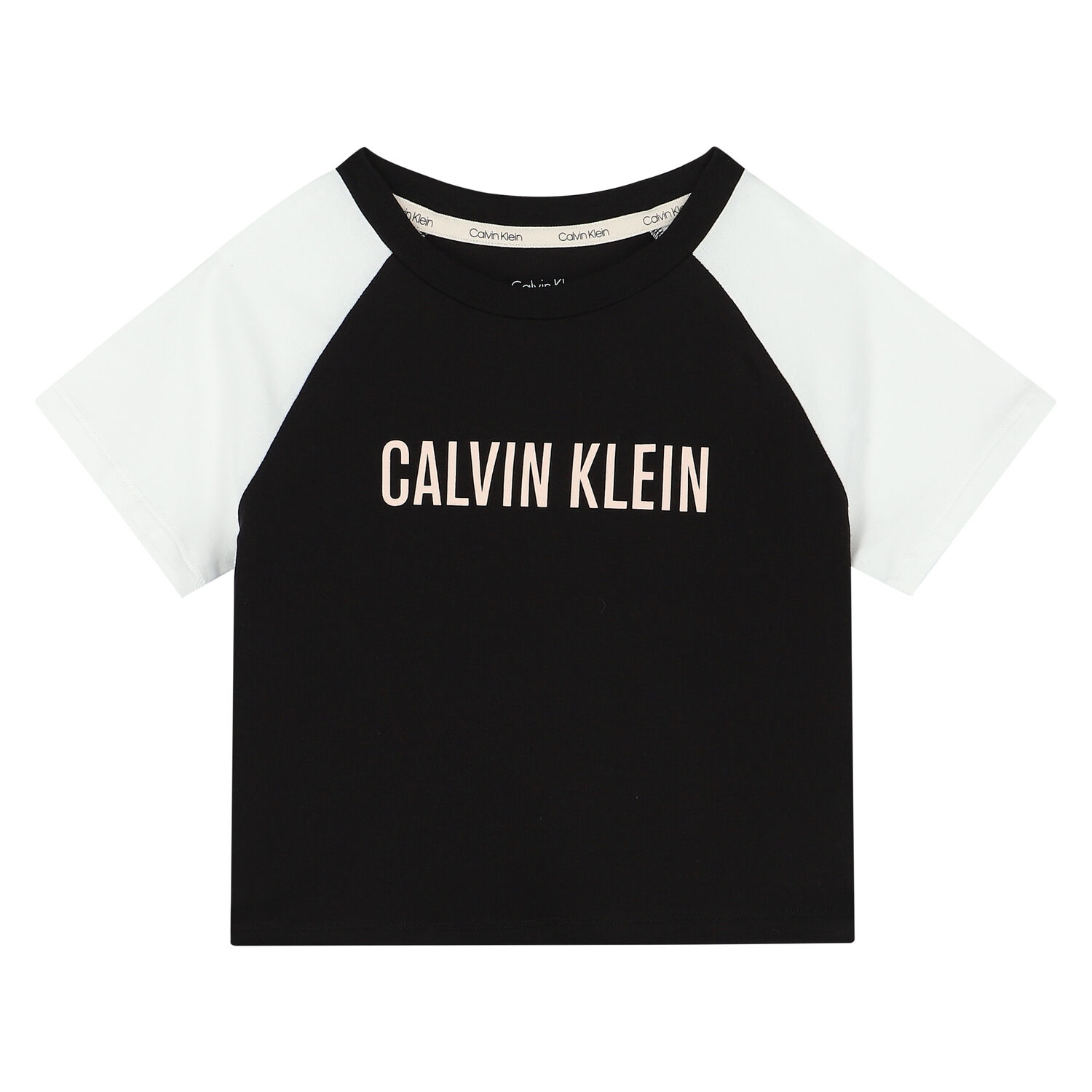 Girls Black & Pink Logo Pyjamas, 1, hi-res image number null