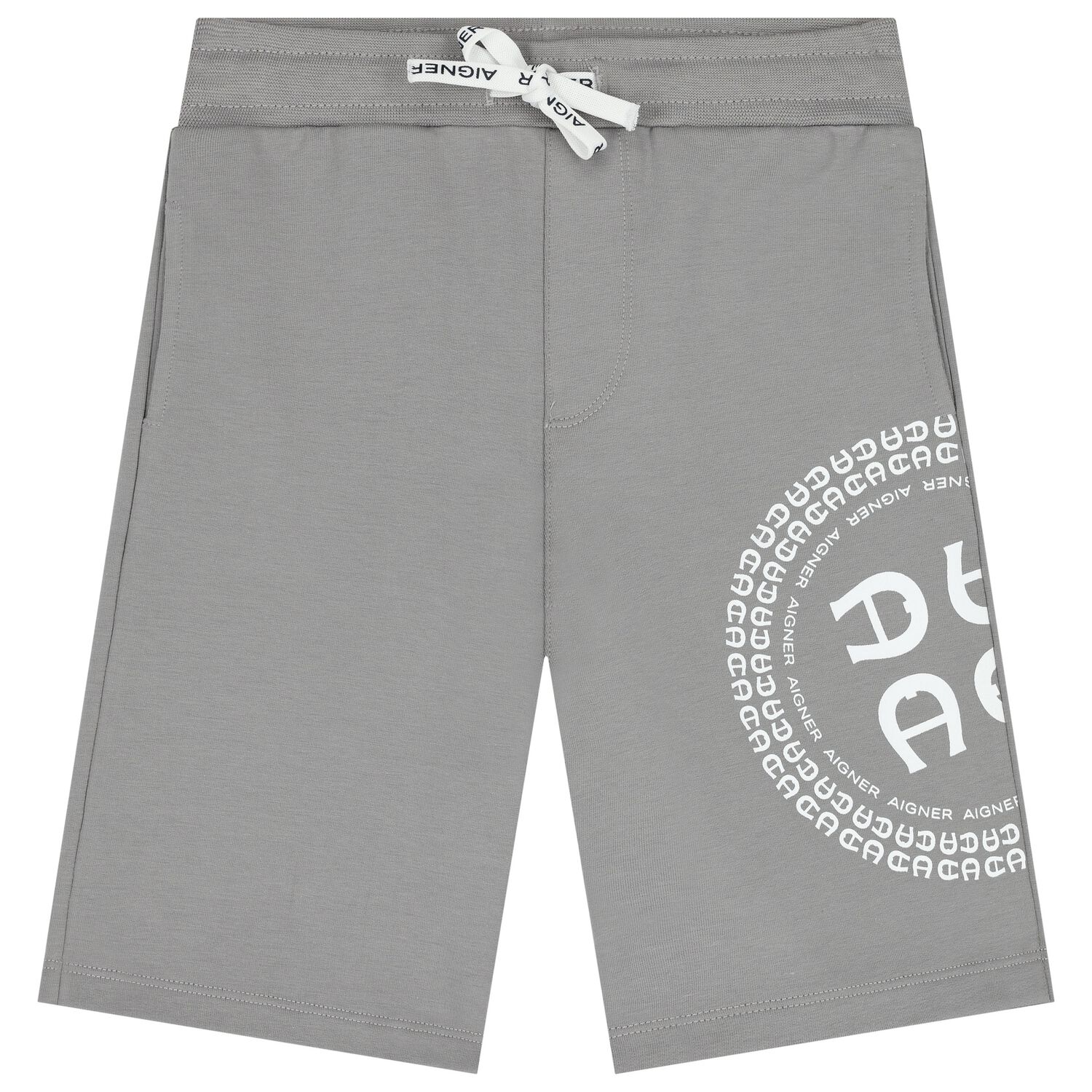 Boys Grey Logo Shorts, 2, hi-res