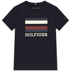 Boys Navy Blue Logo T-Shirt, 3, hi-res