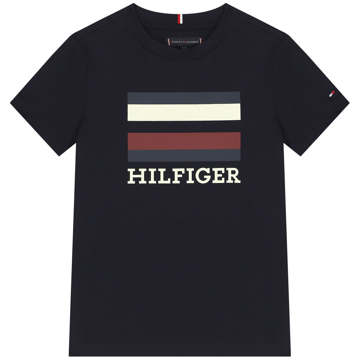 Boys Navy Blue Logo T-Shirt, 3, hi-res