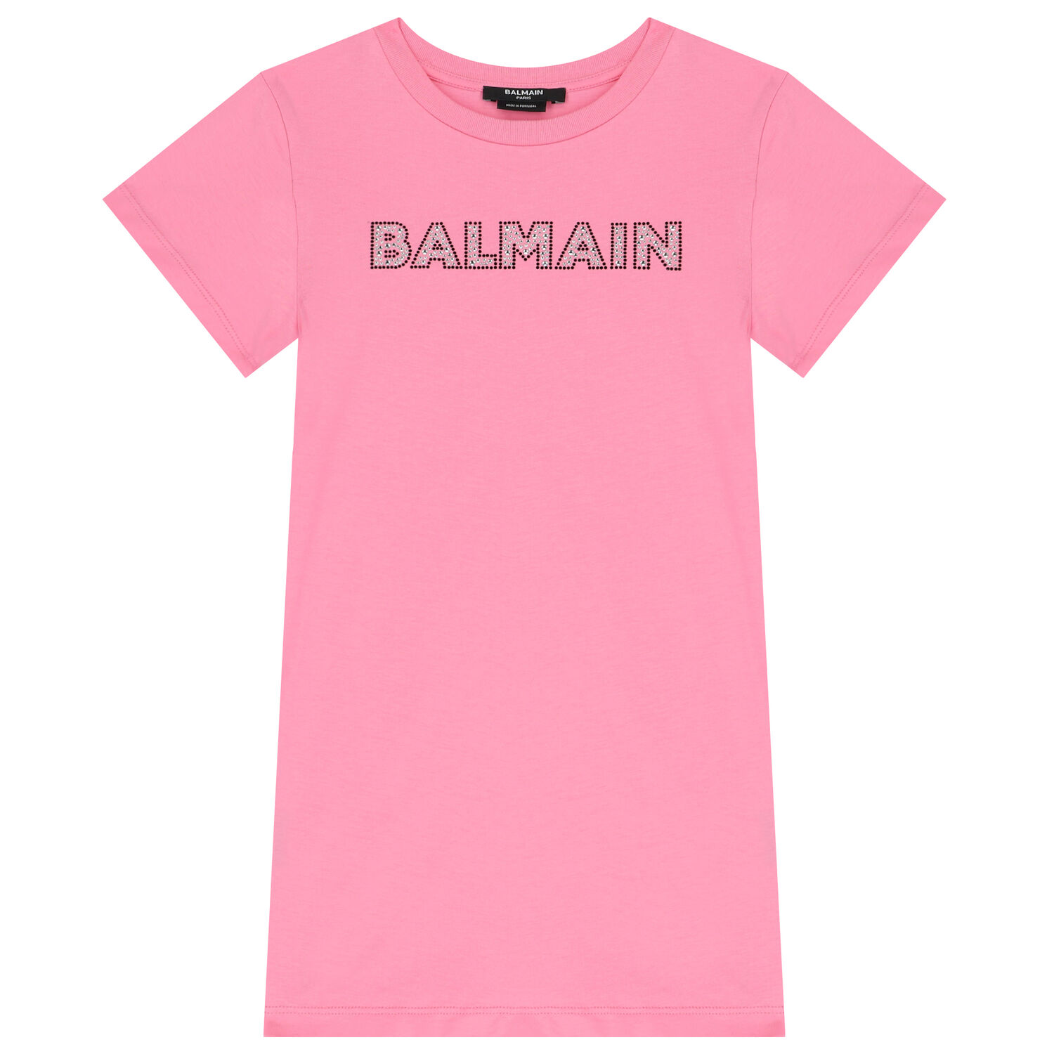 Girls Pink Logo T-Shirt Dress, 2, hi-res