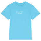 Boys White & Blue Logo T-Shirts ( 2-Pack ), 1, hi-res