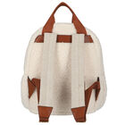 Girls Ivory Sherpa Logo Backpack, 1, hi-res