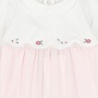 Baby Girls White & Pink Babygrows ( 2-Pack ), 2, hi-res