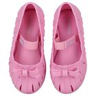 Younger Girls Pink Bow Shoes, 2, hi-res