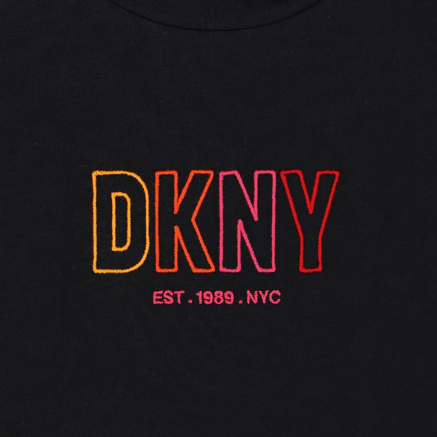 Girls Black Logo T-Shirt, 1, hi-res