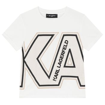 Boys White Logo T-Shirt