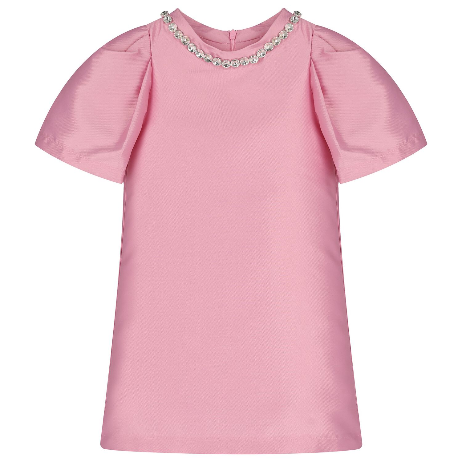 Girls Pink Jewel Dress, 1, hi-res