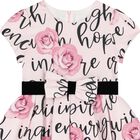 Girls Pink Floral Dress, 1, hi-res