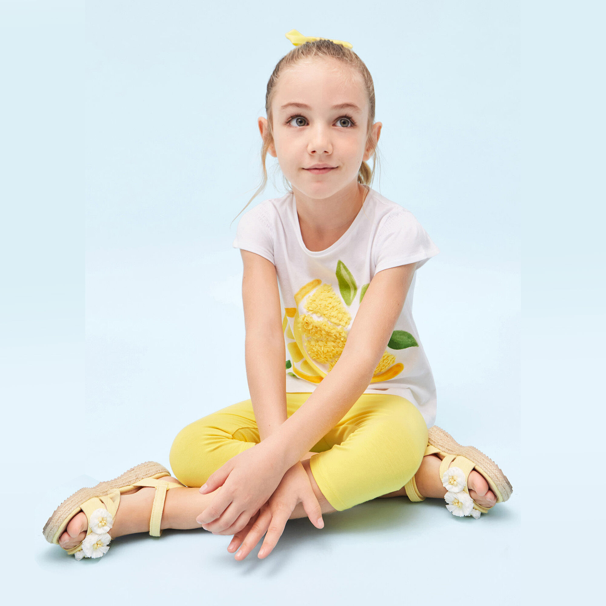 Childrens yellow leggings uk sales