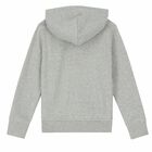 Boys Grey Logo Hooded Top, 1, hi-res