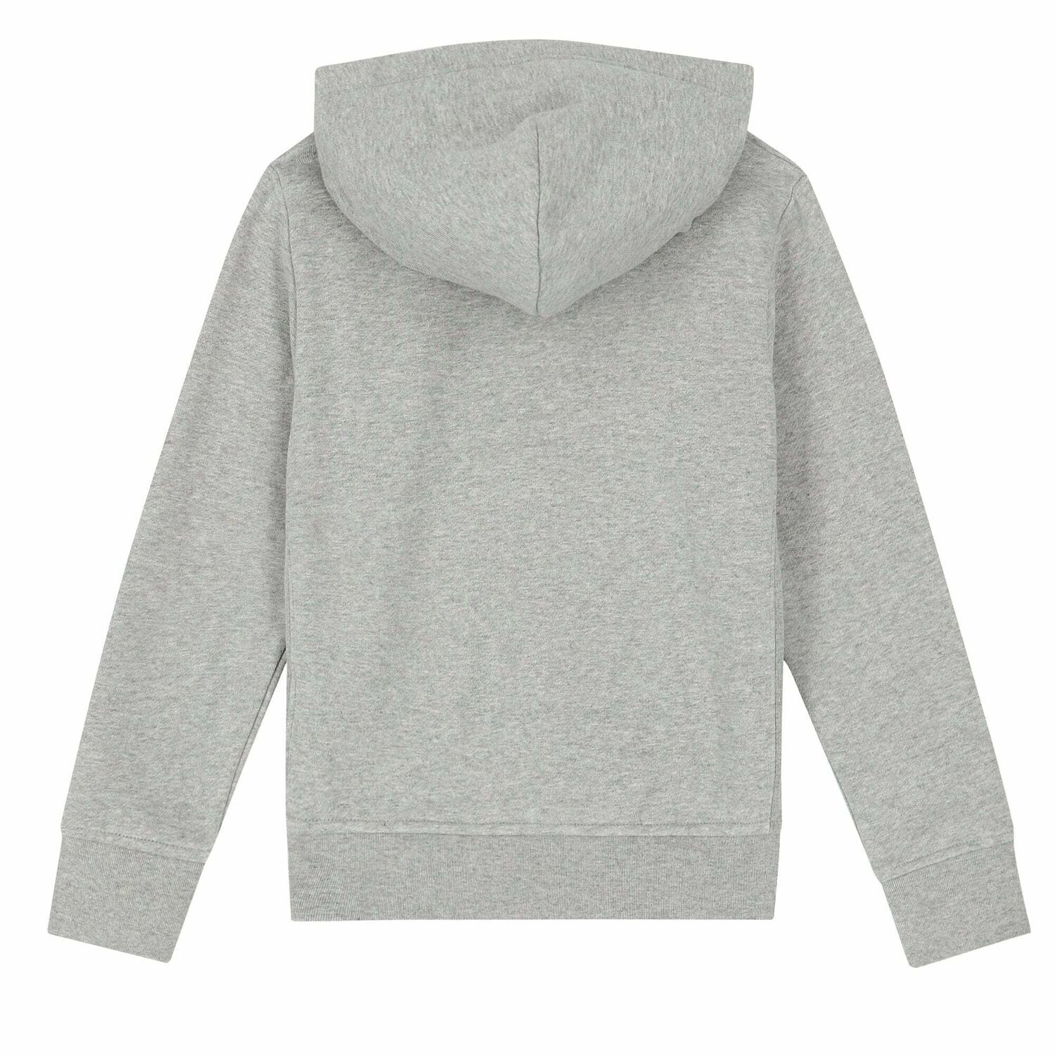Boys Grey Logo Hooded Top, 1, hi-res