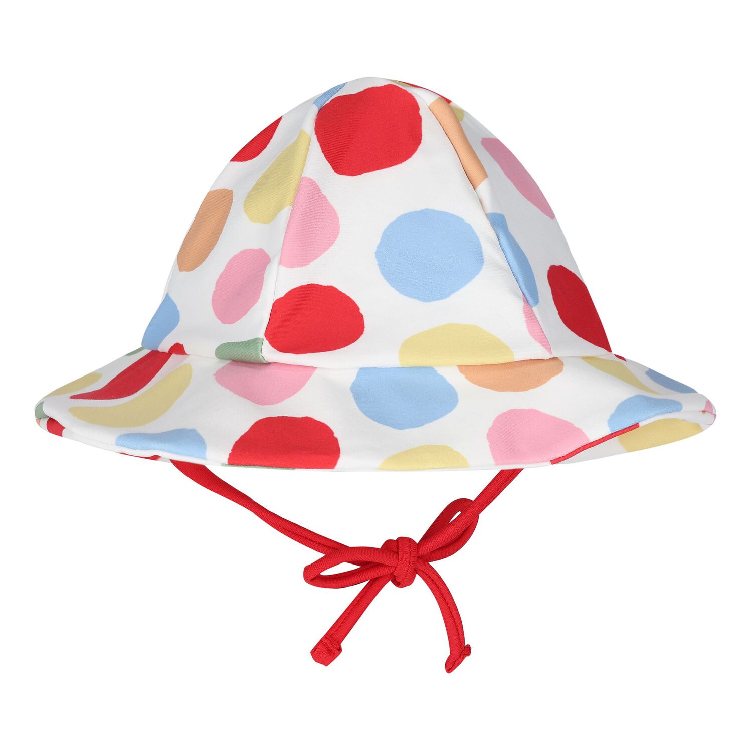 Baby Girls Multi-Coloured Swimsuit & Hat Set, 1, hi-res