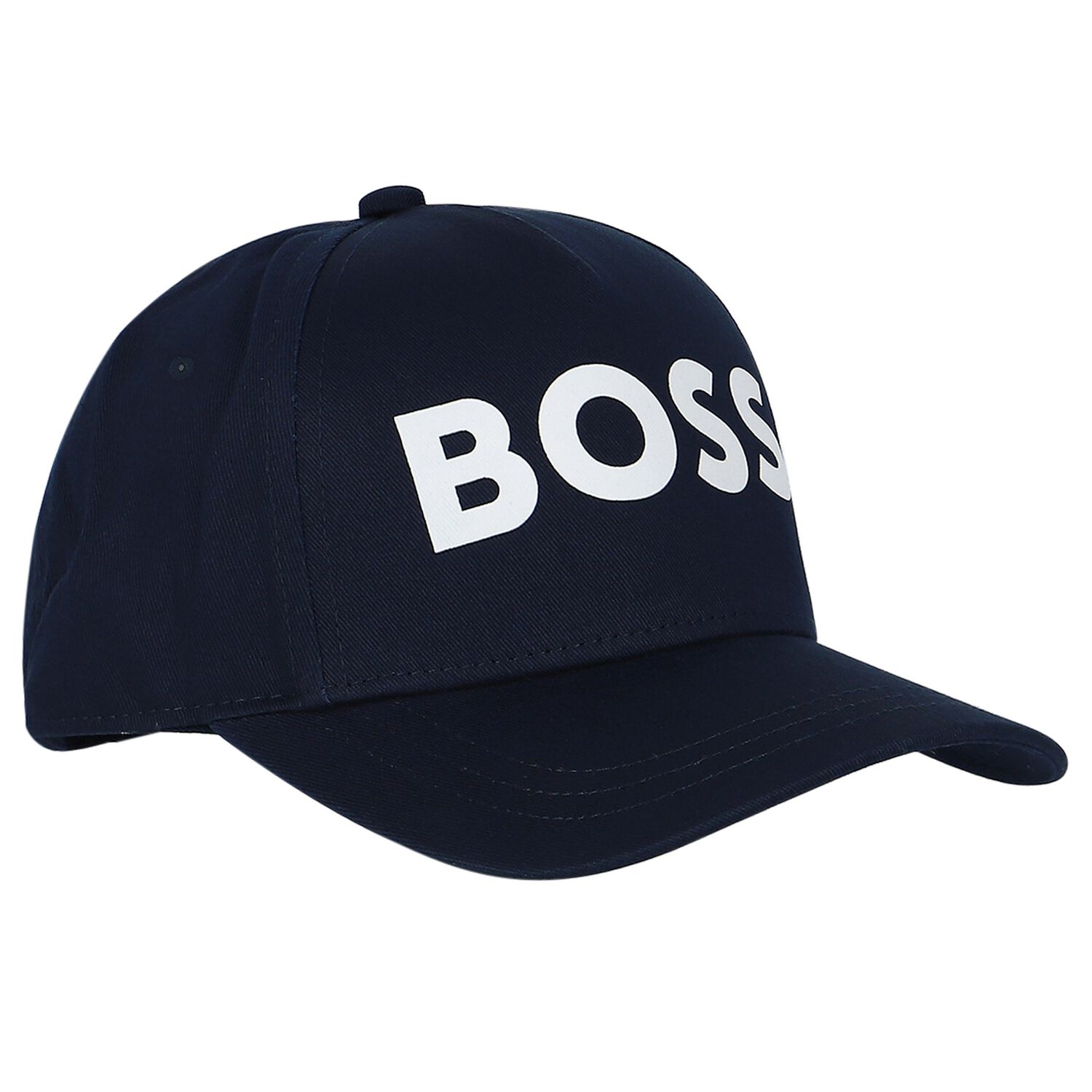 Boys Navy Blue Logo Cap, 2, hi-res