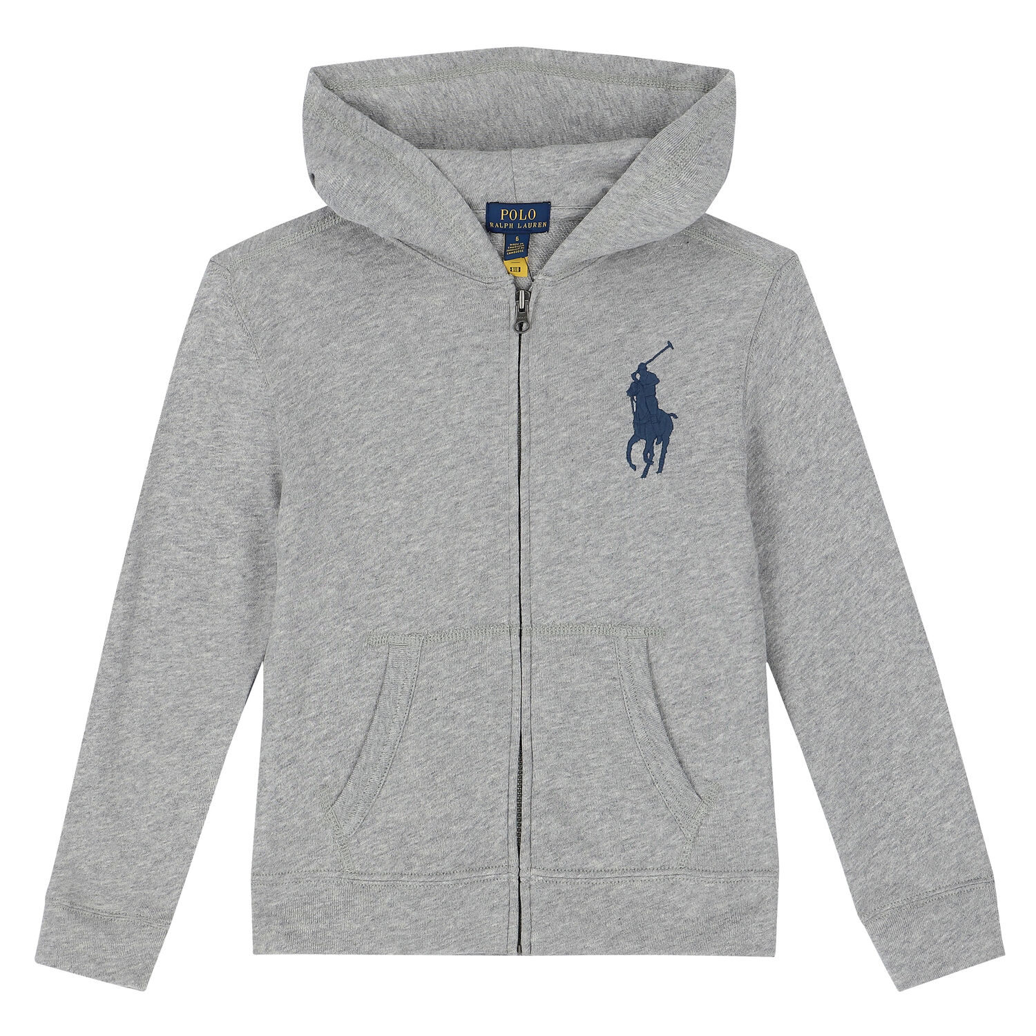 Boys Grey Logo Zip Up Top, 1, hi-res image number null