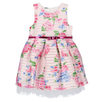 Girls Pink Floral Dress