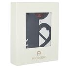 Boys Navy Blue & White Logo Babygrow, Hat & Bib Gift Set, 1, hi-res