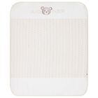 White & Beige Teddy Bear Baby Blanket, 1, hi-res
