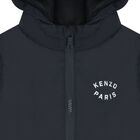 Younger Navy Blue Tiger Hooded Younger Jacket, 1, hi-res