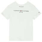 Girls White Logo Short Set, 3, hi-res