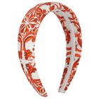Girls White & Orange Majolica Headband, 1, hi-res