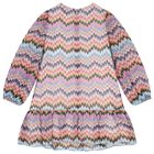 Girls Multi-Coloured Zigzag Dress, 1, hi-res