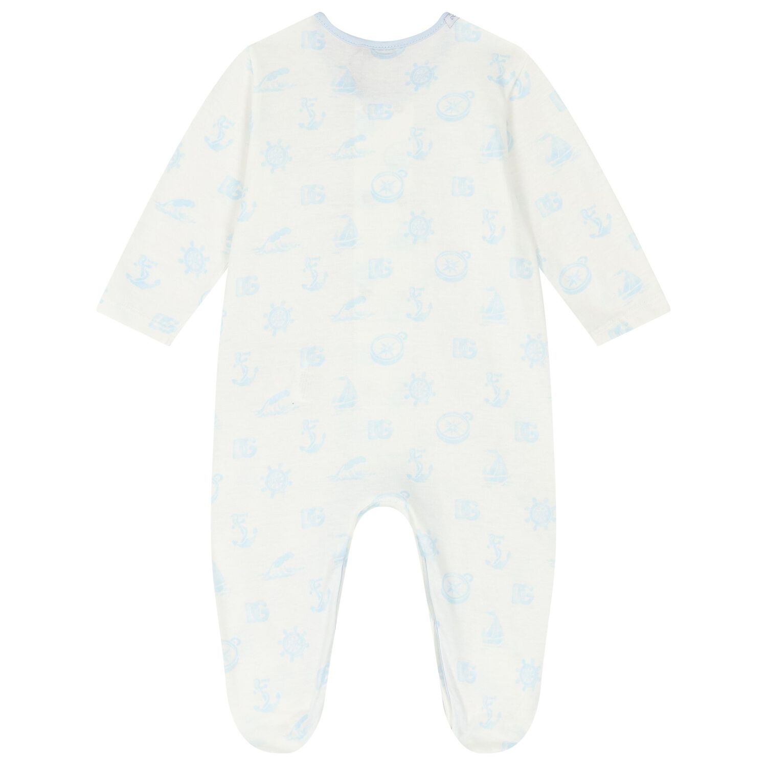 Baby Boys White & Blue Babygrow Gift Set, 1, hi-res image number null