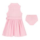 Baby Girls Pink Logo Dress, 1, hi-res