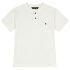 Boys Ivory & Beige Shorts Set, 1, hi-res