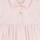 Younger Girls Pink Logo Dress, 1, hi-res