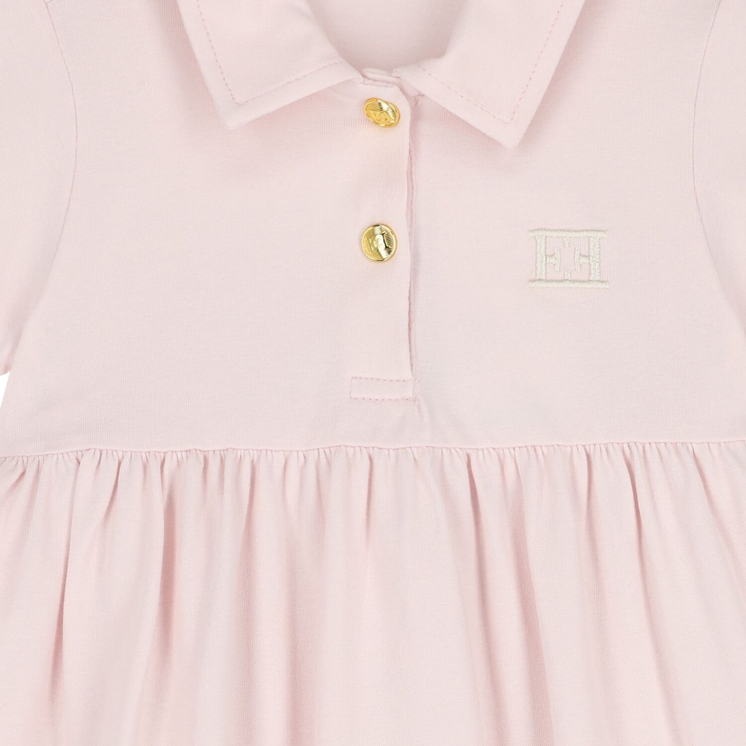 Younger Girls Pink Logo Dress, 1, hi-res