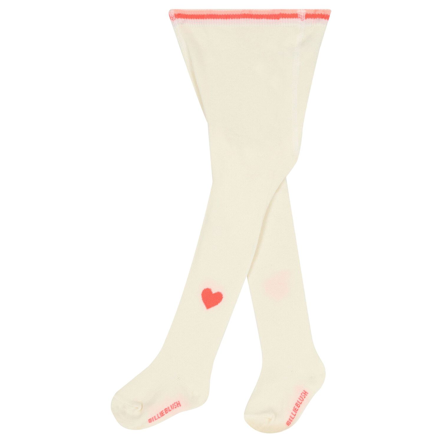 Baby Girls Ivory Heart Tights, 1, hi-res