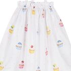 Girls White Cupcakes Beach Dress, 2, hi-res