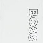 Boys White Logo T-Shirt, 3, hi-res