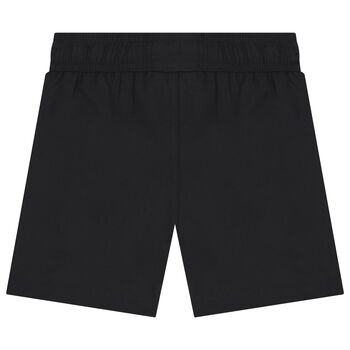 Boys Black Logo Swim Shorts