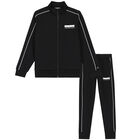 Boys Black Logo Tracksuit, 1, hi-res
