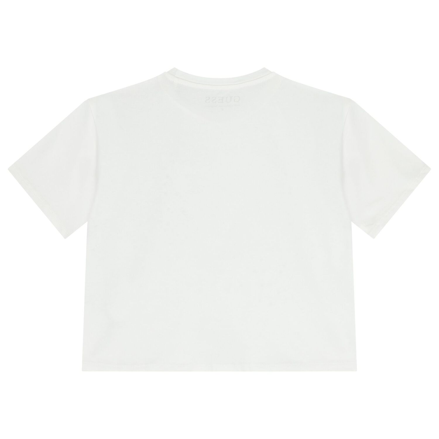 Girls White Embellished Logo T-Shirt, 1, hi-res