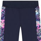 Girls Navy Blue Sequin Joggers, 1, hi-res