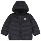 Younger Black Logo Puffer Jacket, 1, hi-res