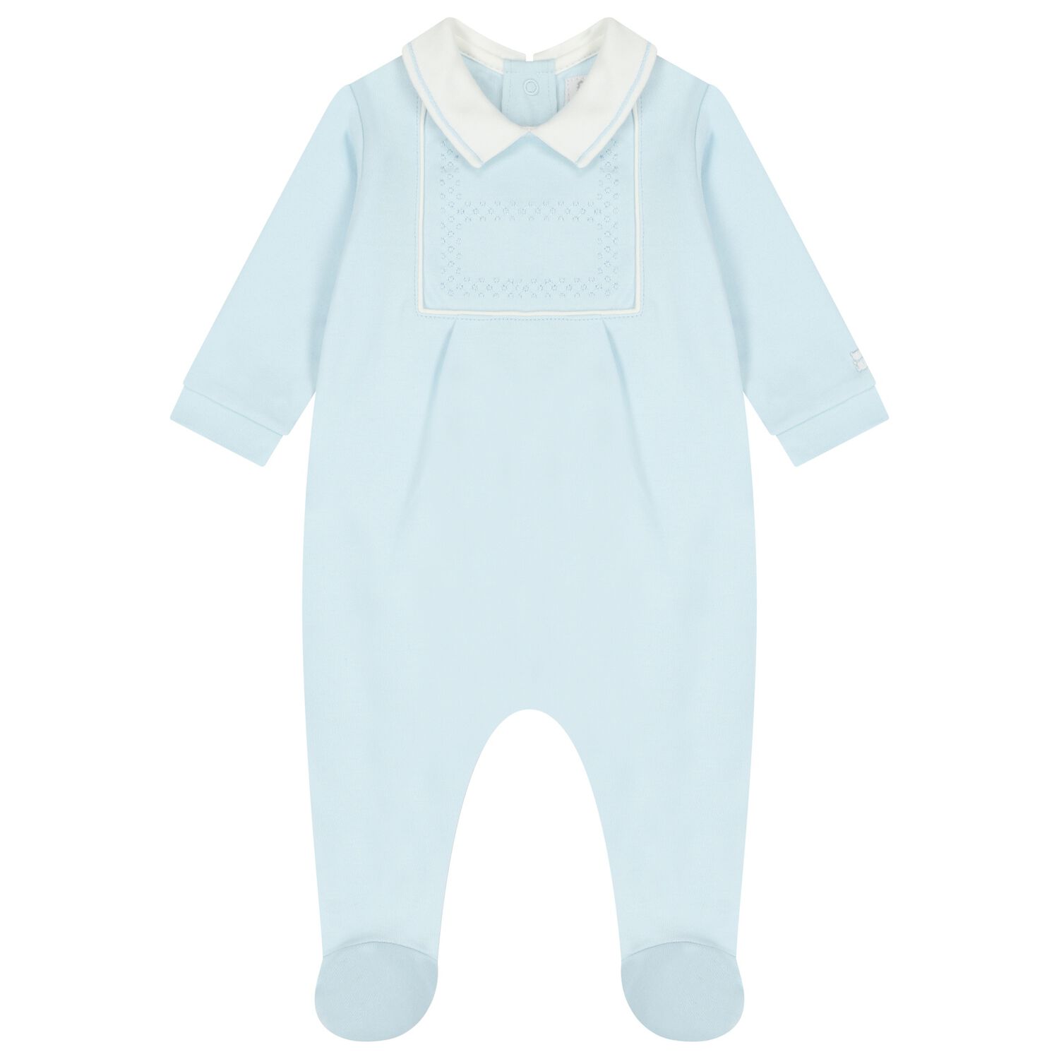 Baby Boys Blue Babygrow, 1, hi-res