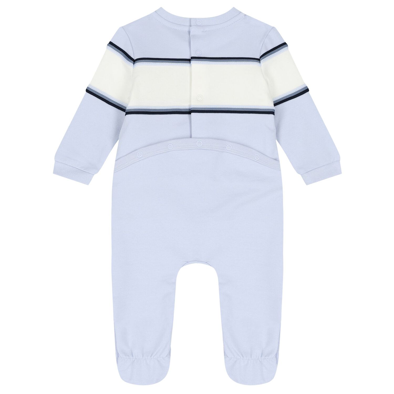 Baby Boys Blue Logo Babygrow Gift Set, 2, hi-res image number null