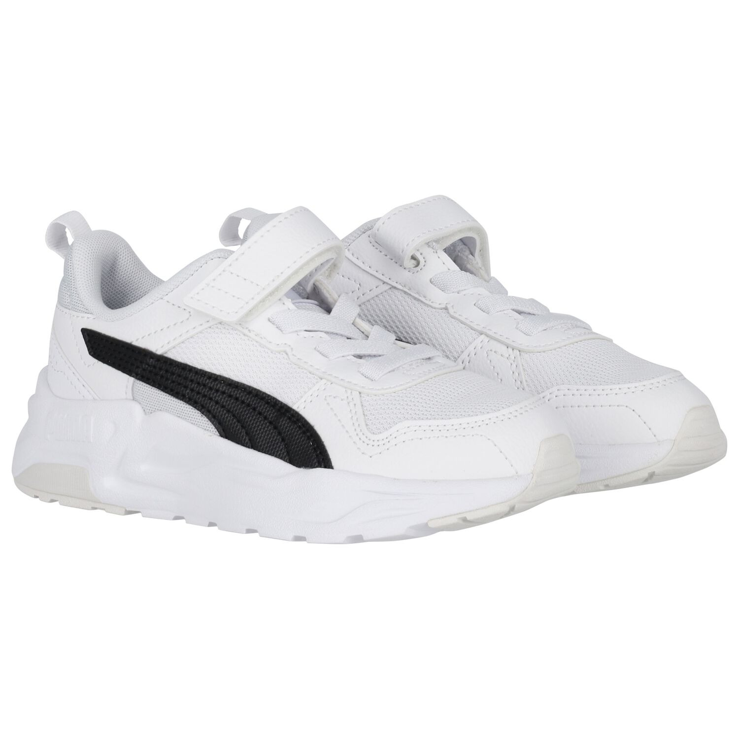 White & Black Trinity 2 Trainers, 1, hi-res image number null