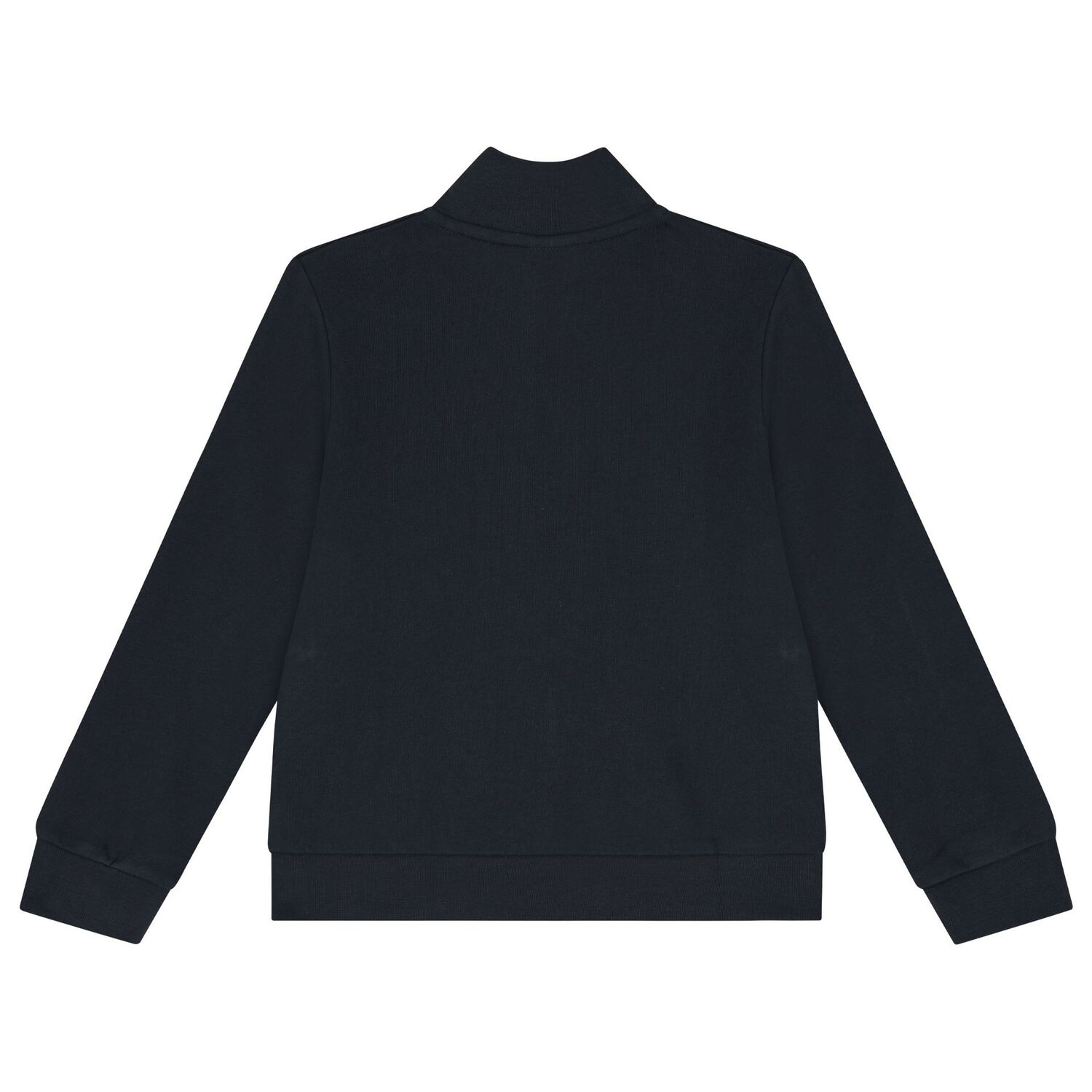 Boys Navy Blue Logo Zip Up Top, 1, hi-res image number null