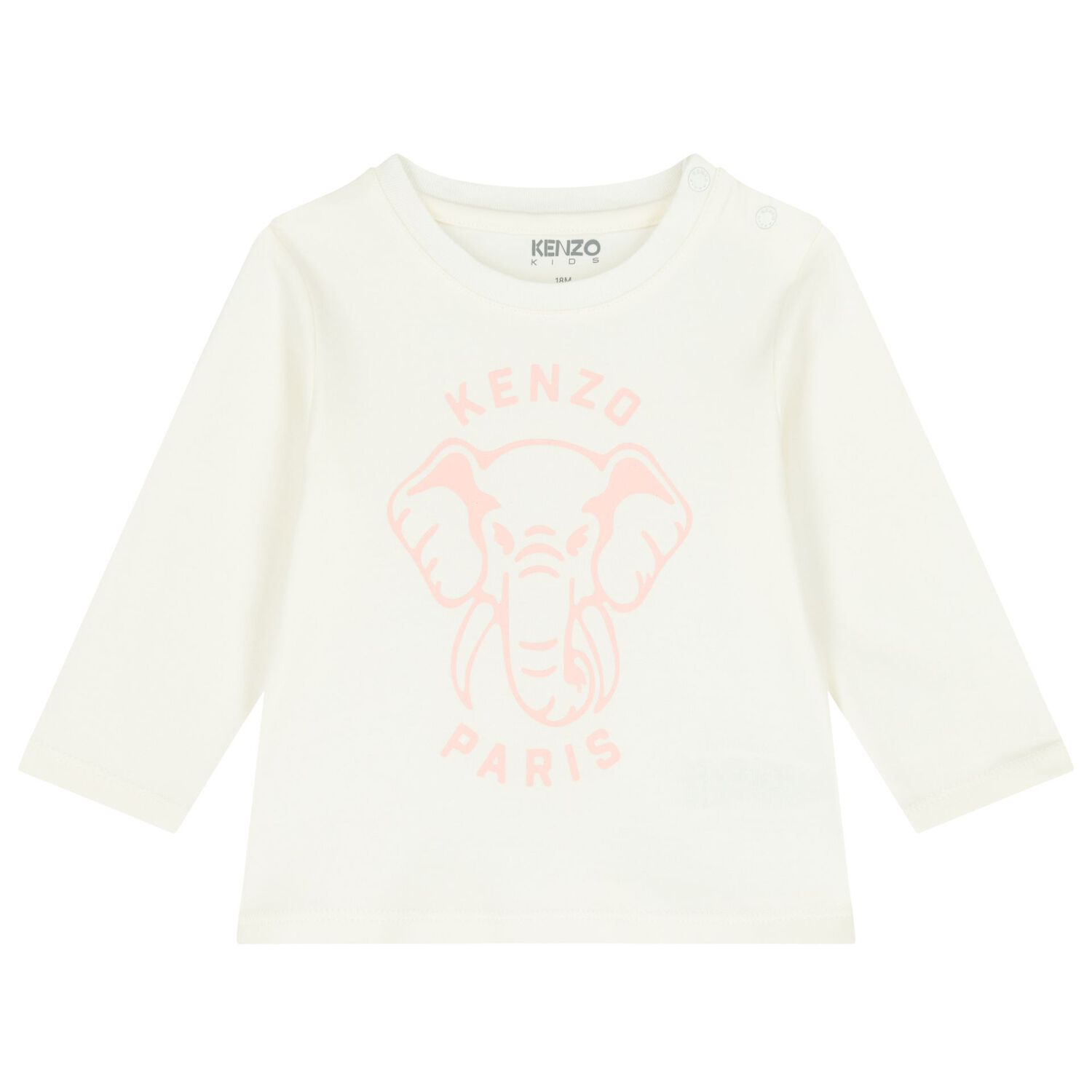 Girls Pink Elephant Baby Tracksuit Set, 1, hi-res